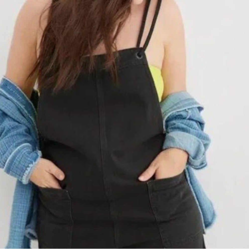 Aerie short overalls, adjustable double straps, 100% cotton, size XL